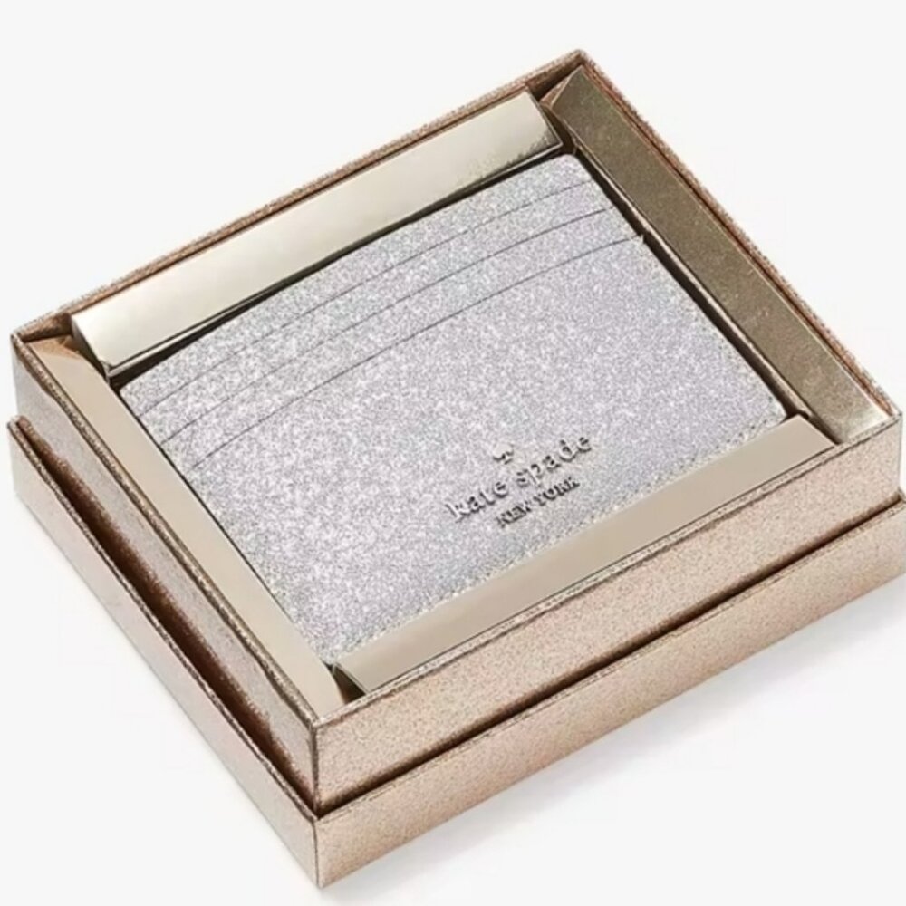 4 Left Kate Spade Glimmer Card Holder